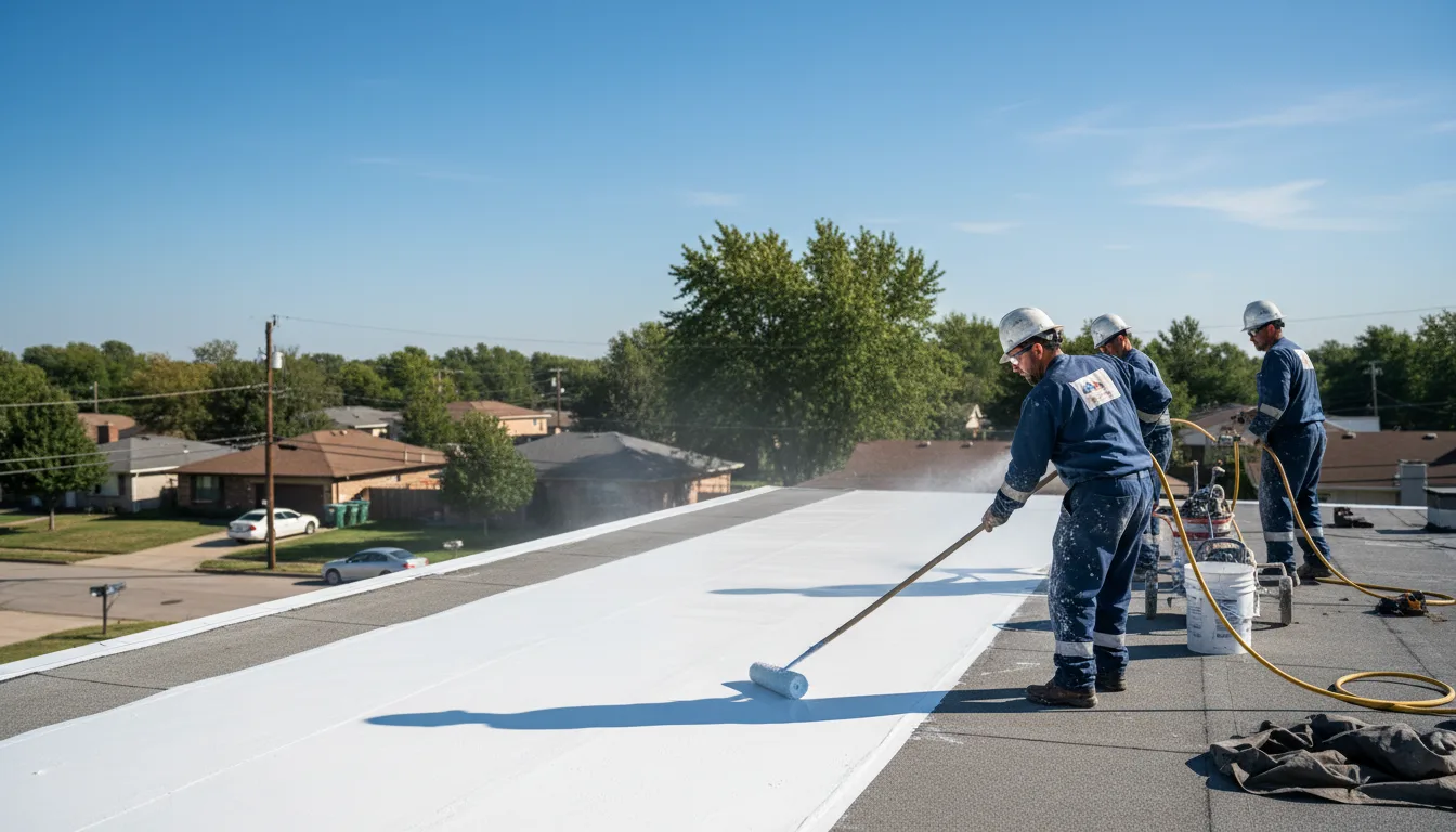 Commercial roof coating in Liberty, KS near me